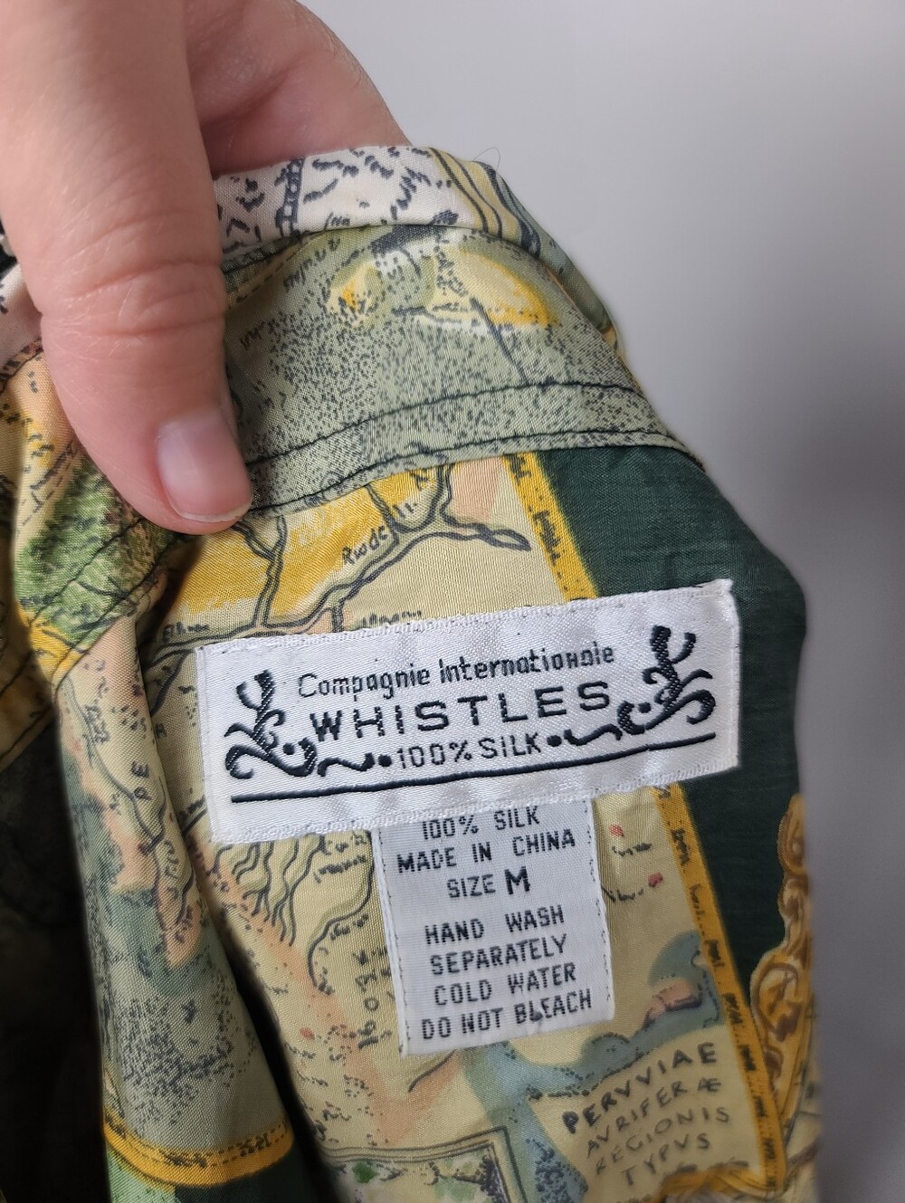 Vintage Whistles Silk Matching Camp Short Sleeve Top & Culotte Shorts Set M - Picture 15 of 16